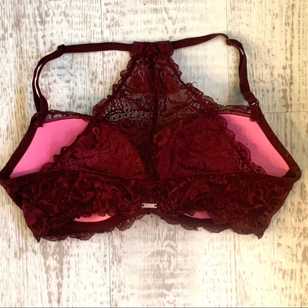VS Pink Racerback Lace Bra - Picture 4 of 6